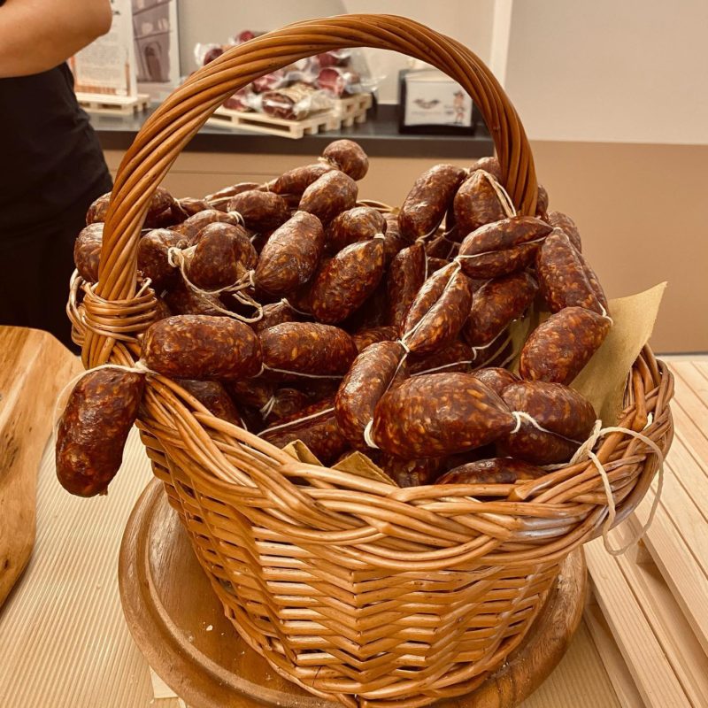 Angioletti dried sausage Umbria