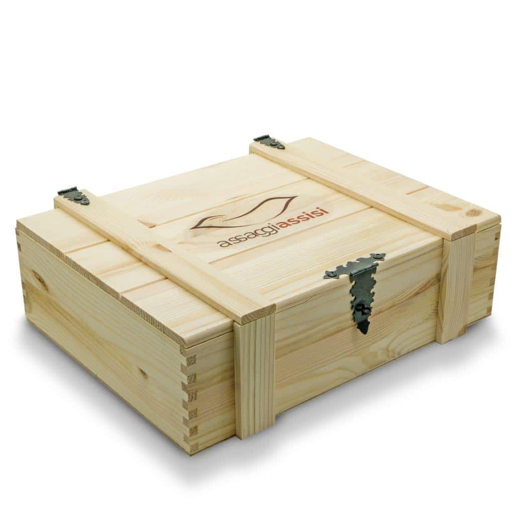 Coffret cadeau - Italien - coffret bois - plat à four inclus 2 personnes -  Pomme