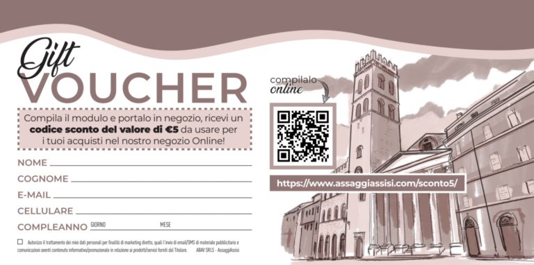 AssaggiAssisi Gift Voucher 5 Euro